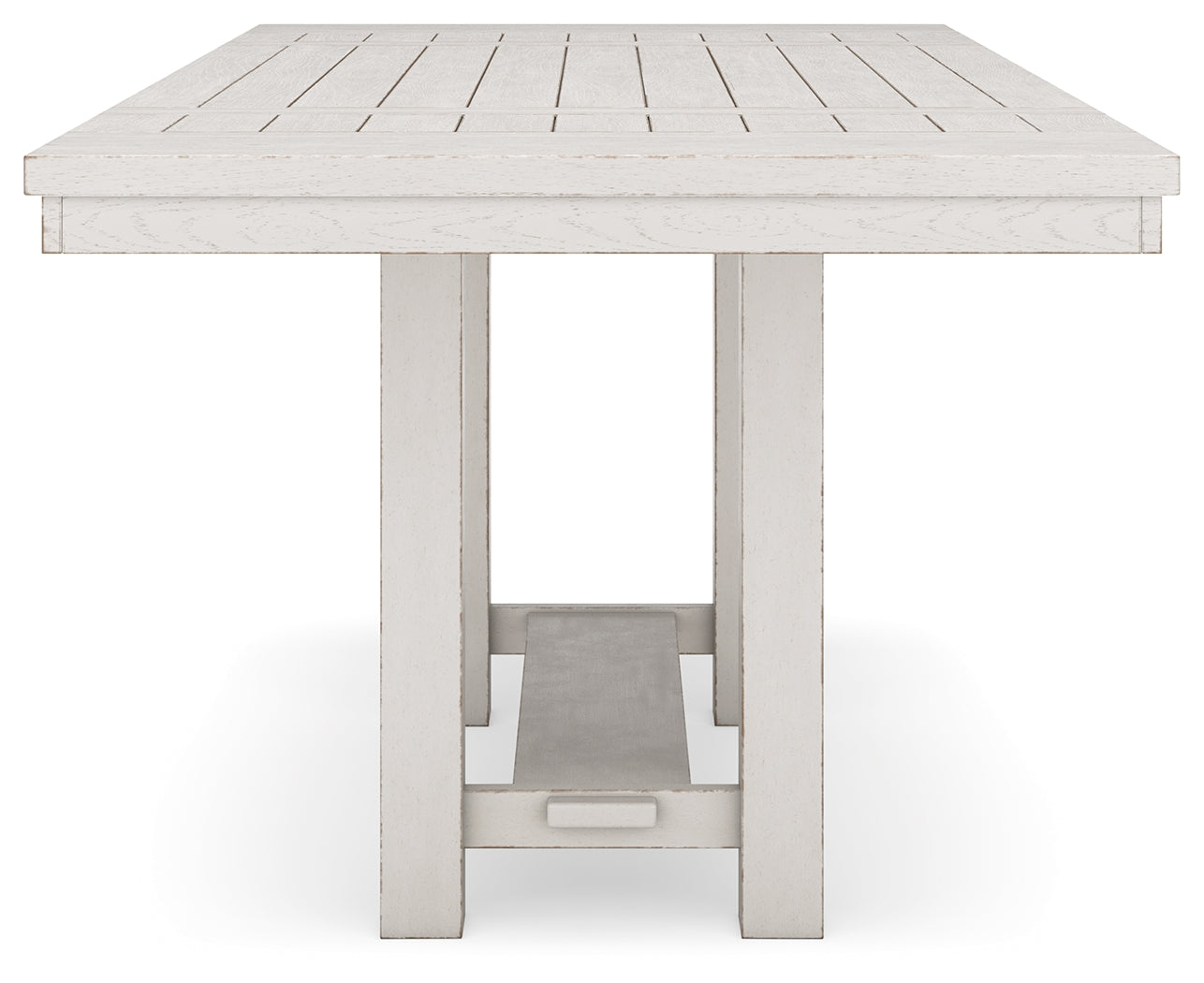 Robbinsdale Counter Height Dining Table and 6 Barstools in Antique White from Ashley - Luna Furniture