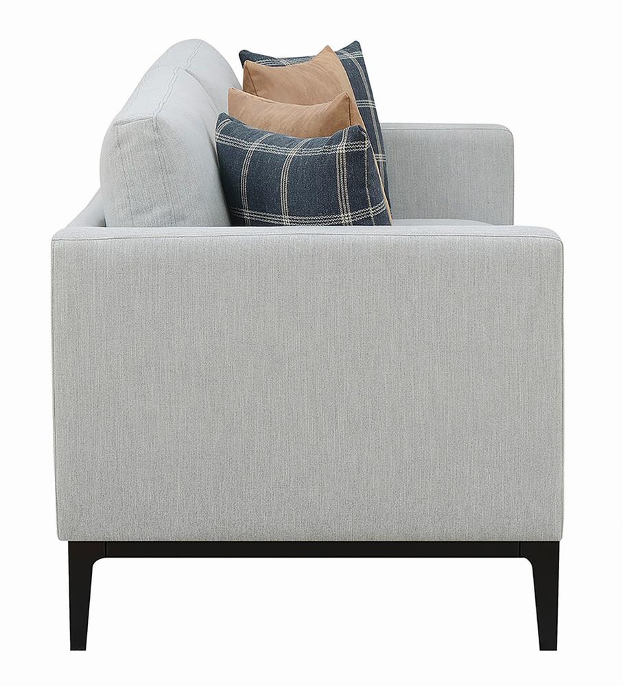 Apperson Light Gray Cushioned Back Sofa from Coaster - Luna Furniture