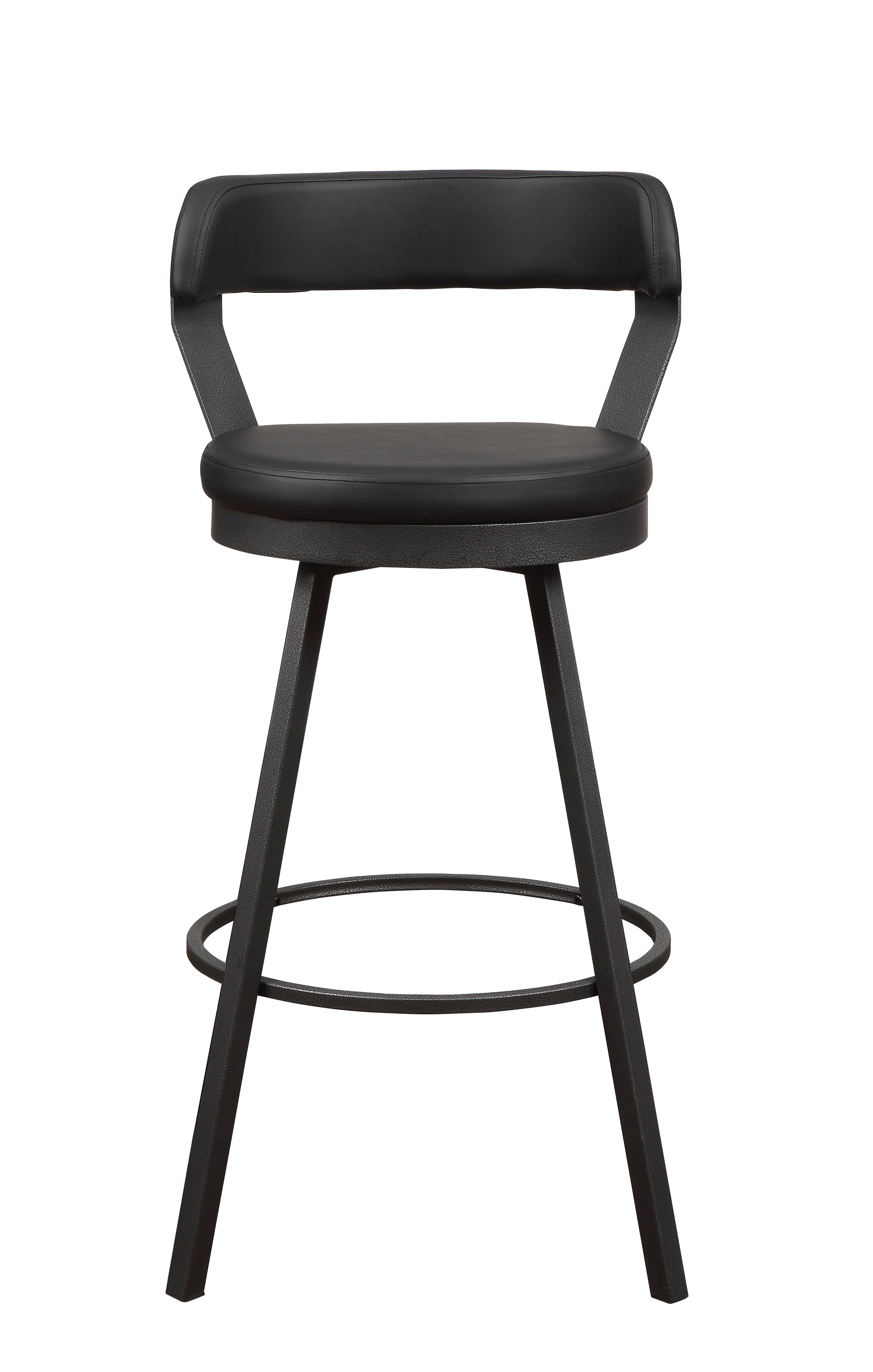 Appert Black/Dark Gray Swivel Pub Height Chair - 5566-29BK3A