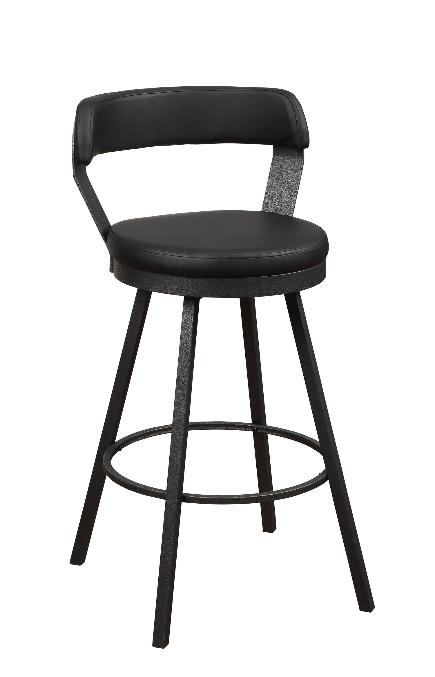 Appert Black/Dark Gray Swivel Pub Height Chair - 5566-29BK3A