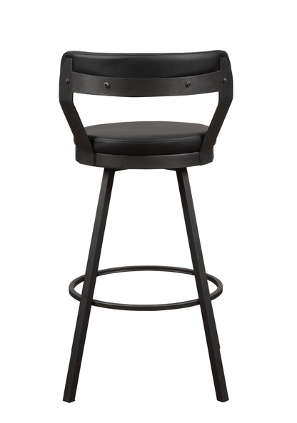 Appert Black/Dark Gray Swivel Pub Height Chair - 5566-29BK3A