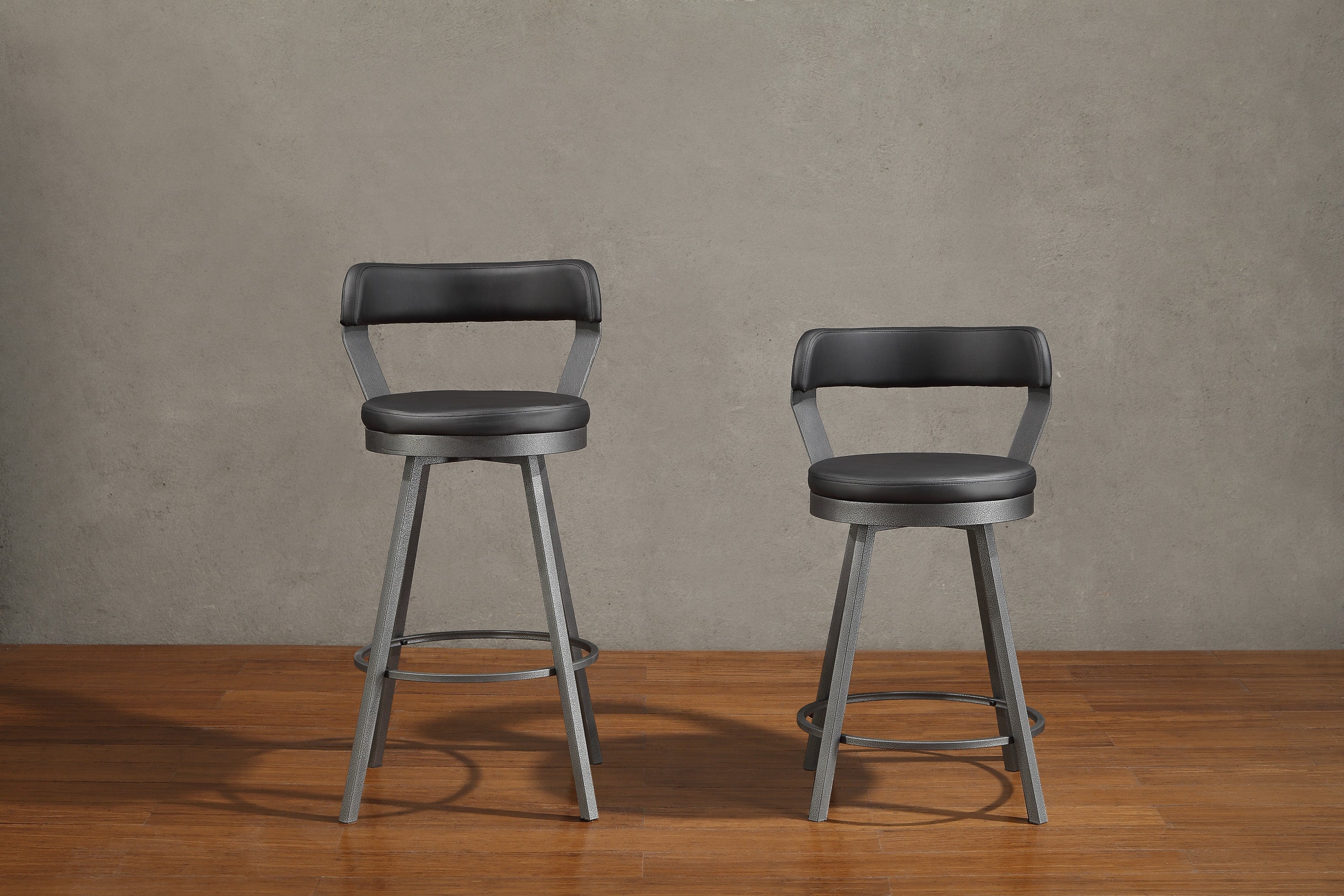 Appert Black/Dark Gray Swivel Pub Height Chair - 5566-29BK3A