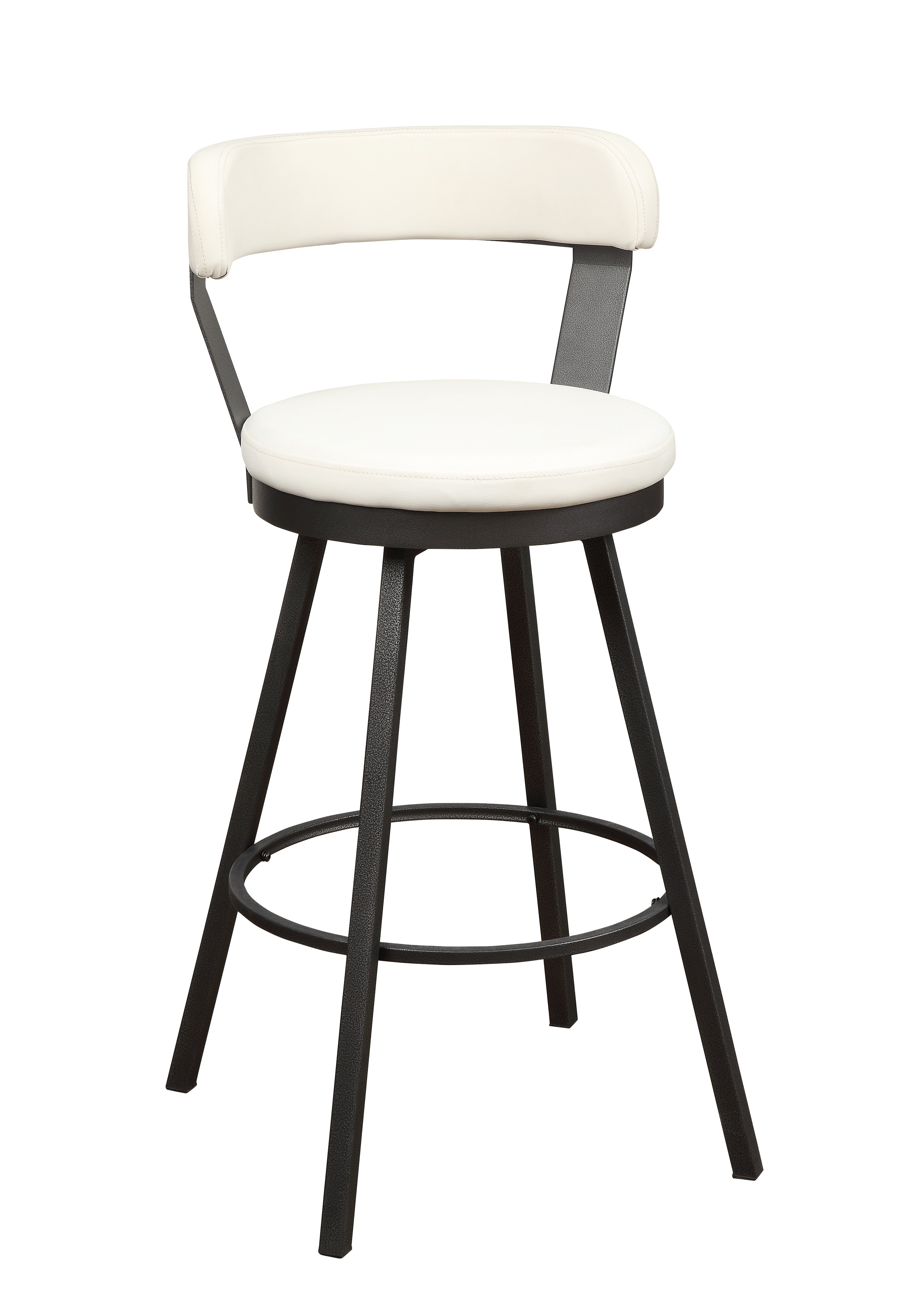 Appert White/Dark Gray Swivel Pub Height Chair - 5566-29WT3A