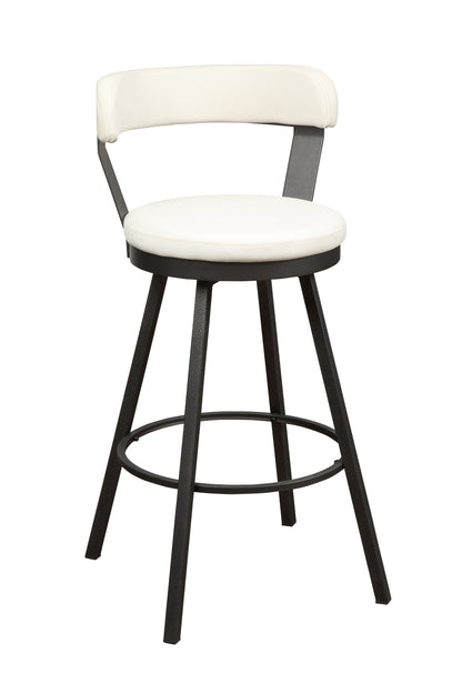 Appert White/Dark Gray Swivel Pub Height Chair - 5566-29WT3A