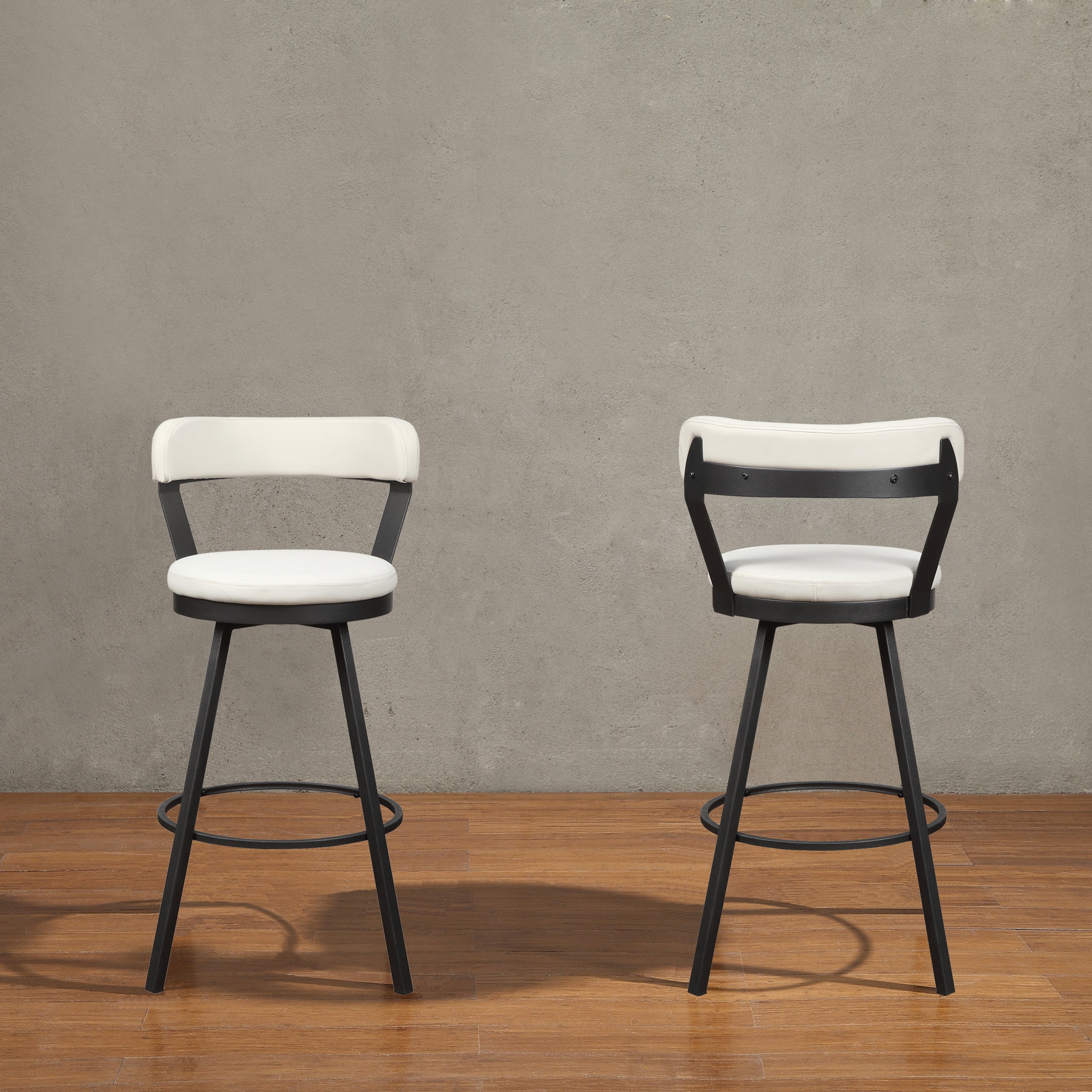 Appert White/Dark Gray Swivel Pub Height Chair - 5566-29WT3A