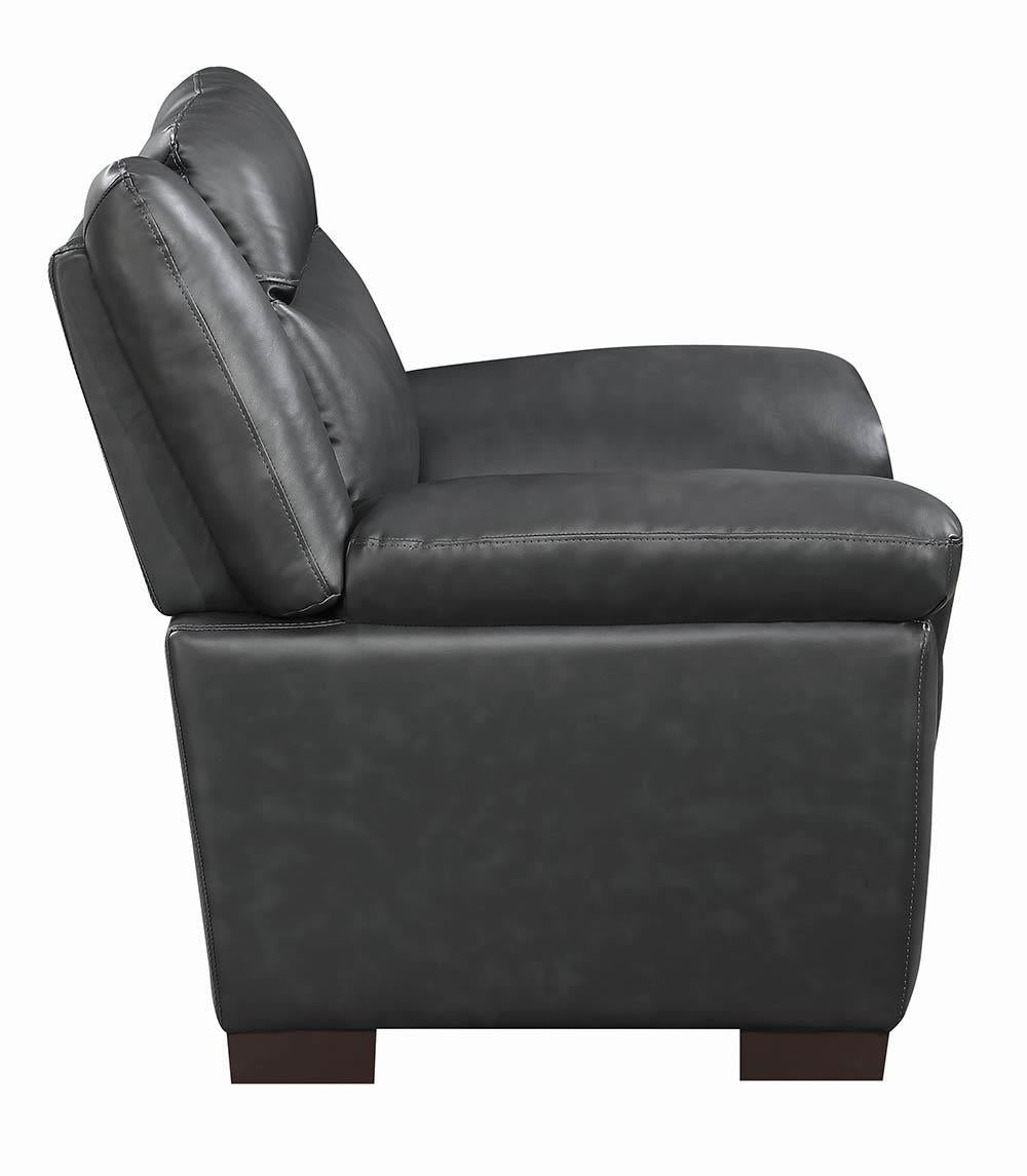 Arabella Gray Pillow Top Upholstered Chair from Coaster - Luna Furniture