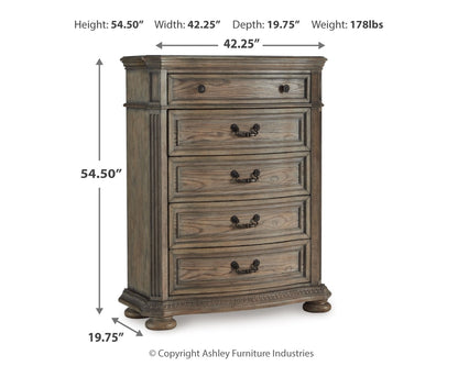 Ardenfield California King Sleigh Bed, Chest and Nightstand - B944B6