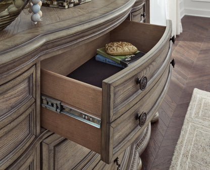 Ardenfield Light Brown Dresser and Mirror - B944B1