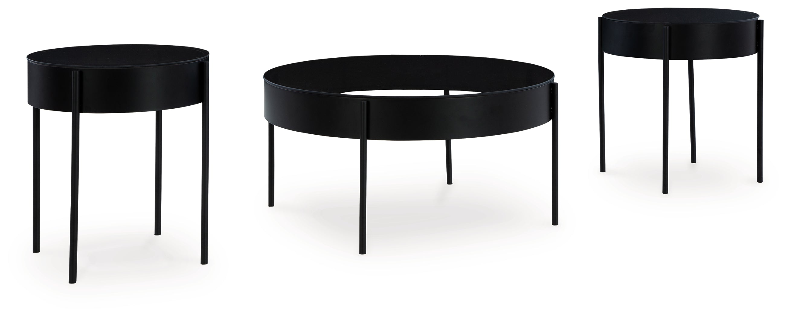 Ardoline Black Table (Set of 3) - T280-13