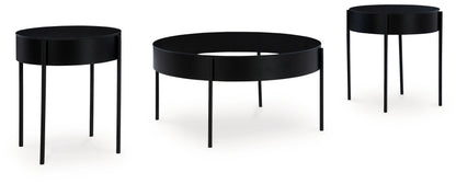 Ardoline Black Table (Set of 3) - T280-13