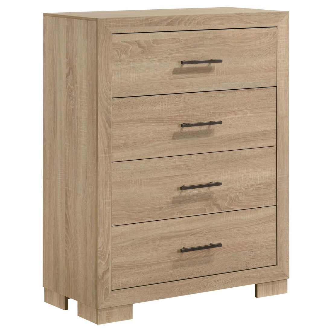 Arielle 4-drawer Bedroom Chest of Drawers Light Oak - 223115