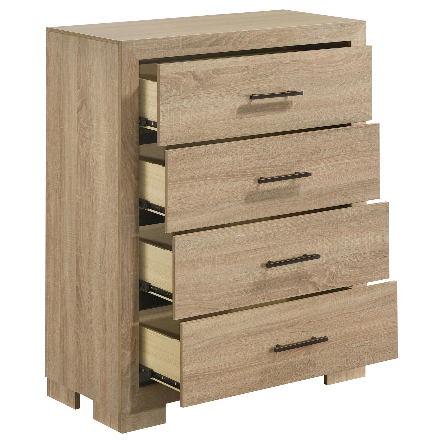 Arielle 4-drawer Bedroom Chest of Drawers Light Oak - 223115