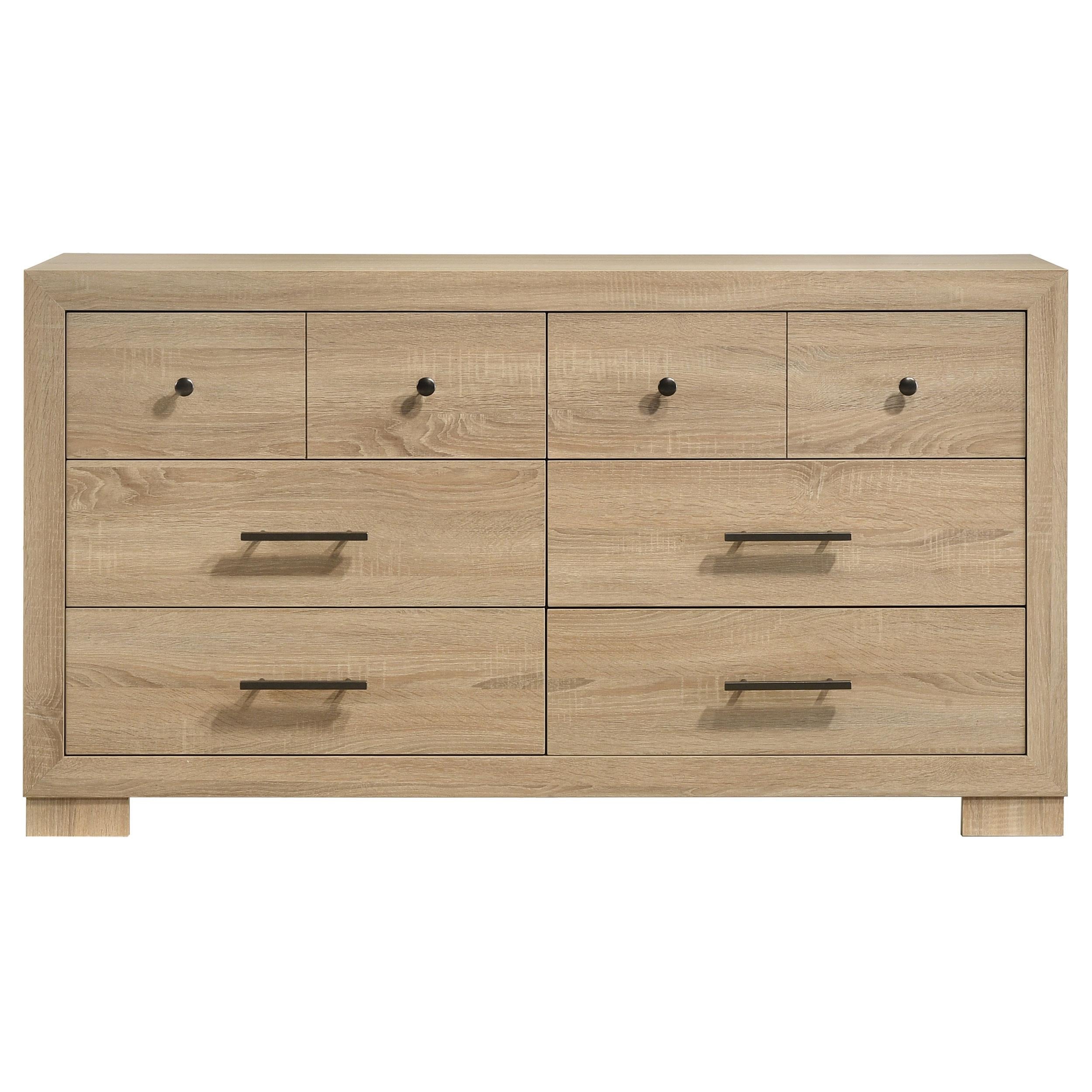 Arielle 6-drawer Bedroom Dresser Cabinet Light Oak - 223113