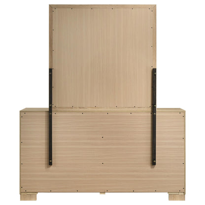 Arielle 6-drawer Bedroom Dresser with Mirror Light Oak - 223113M