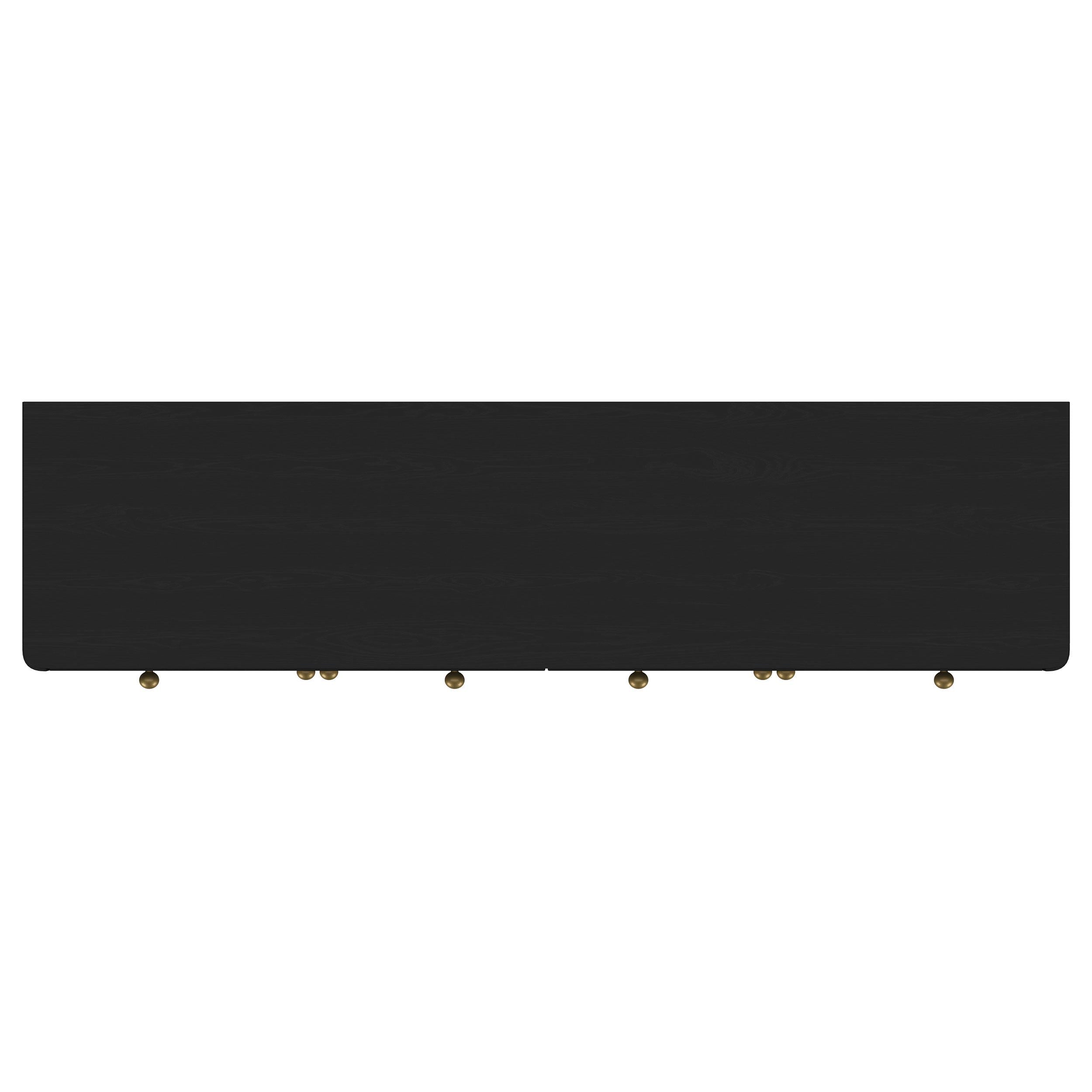 Arini 2-drawer Cane Door Dining Sideboard Server Black - 108935BLK