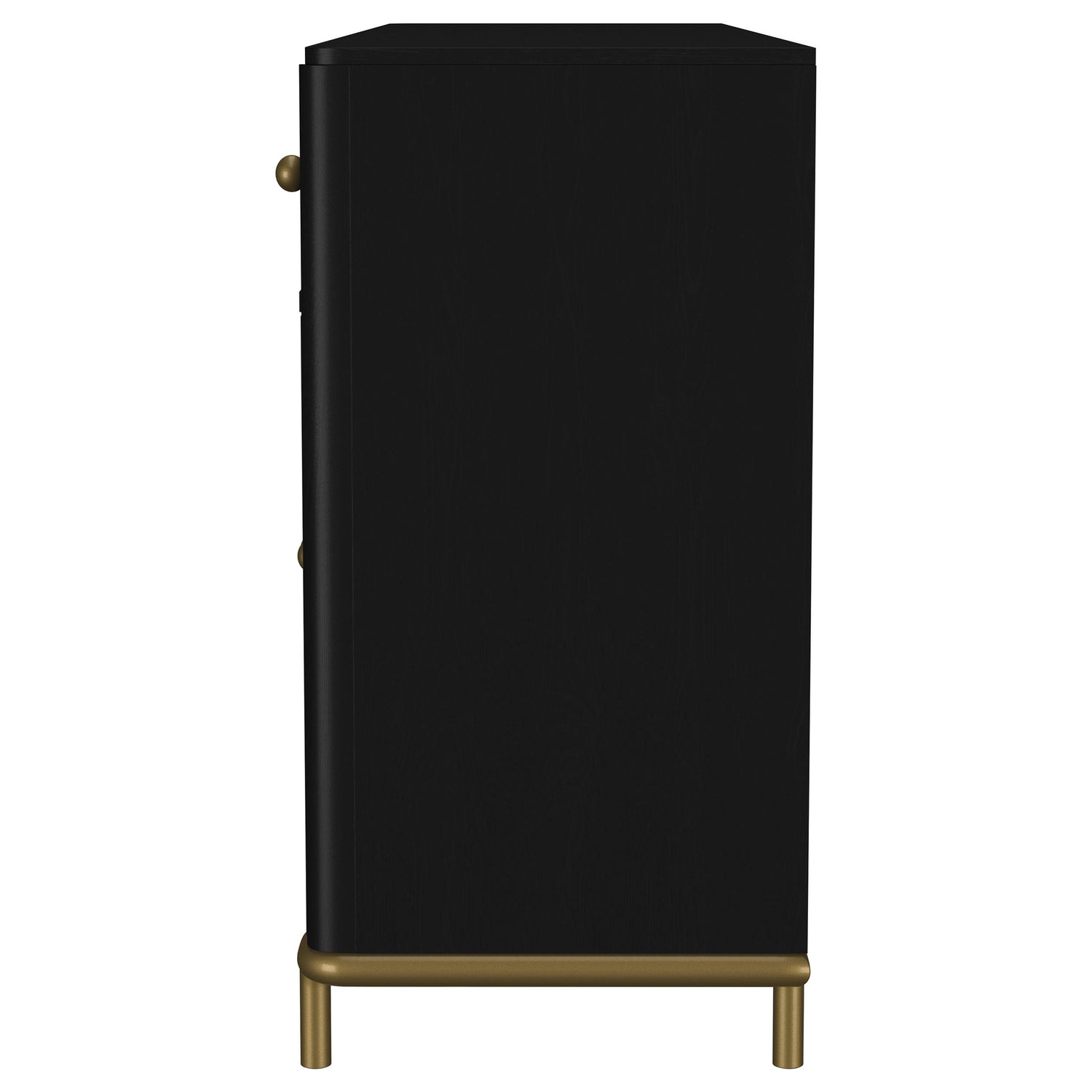 Arini 2-drawer Cane Door Dining Sideboard Server Black - 108935BLK