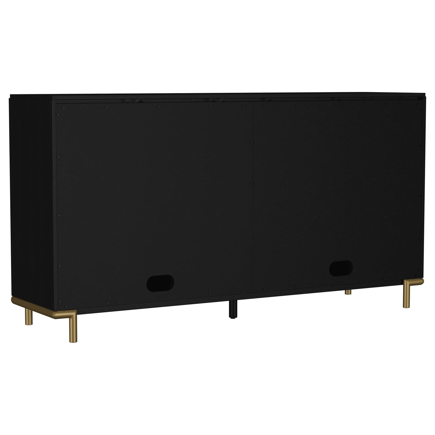 Arini 2-drawer Cane Door Dining Sideboard Server Black - 108935BLK