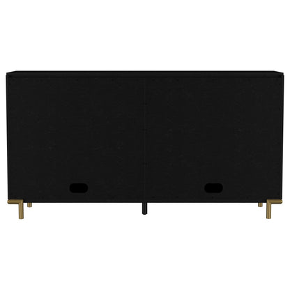 Arini 2-drawer Cane Door Dining Sideboard Server Black - 108935BLK