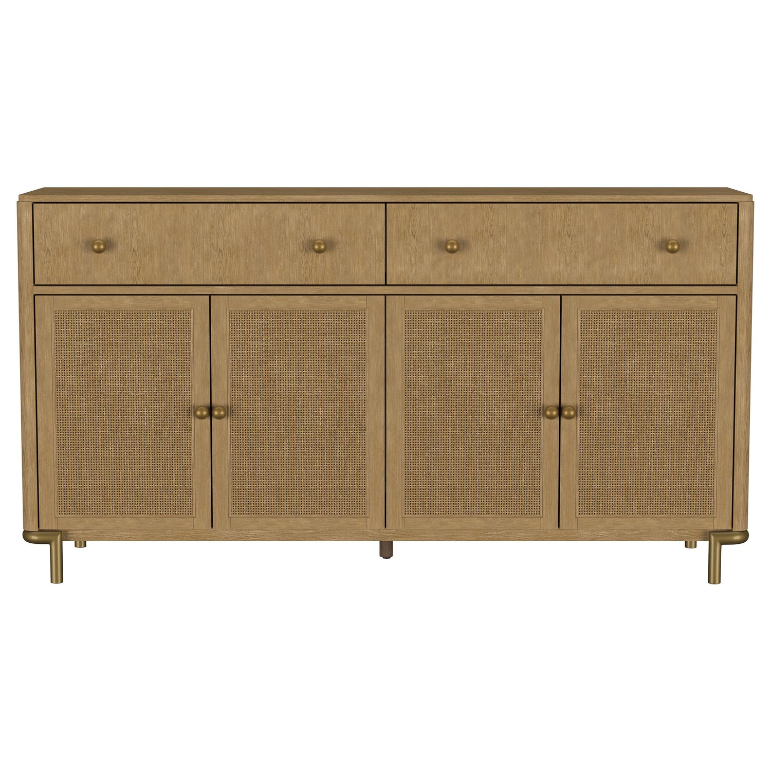 Arini 2-drawer Cane Door Dining Sideboard Server Sand Wash - 108935SWD
