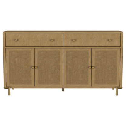 Arini 2-drawer Cane Door Dining Sideboard Server Sand Wash - 108935SWD