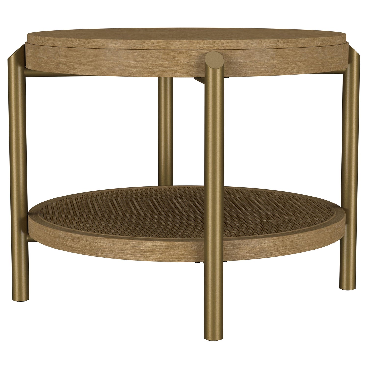 Arini 2-piece Round Coffee and End Table Set Sand Wash - 706188-S2
