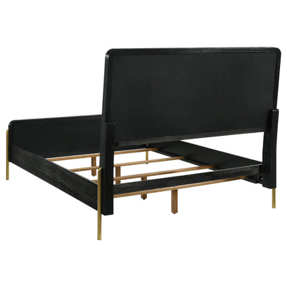 Arini 4-piece California King Bedroom Set Cream and Black - 224331KWCRM-S4