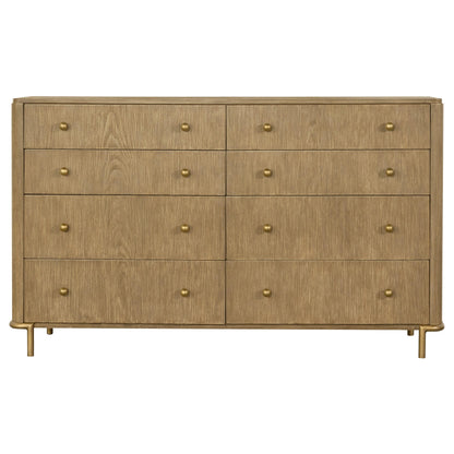 Arini 5-piece Eastern King Bedroom Set Cream and Sand Wash - 224301KECRM-S5