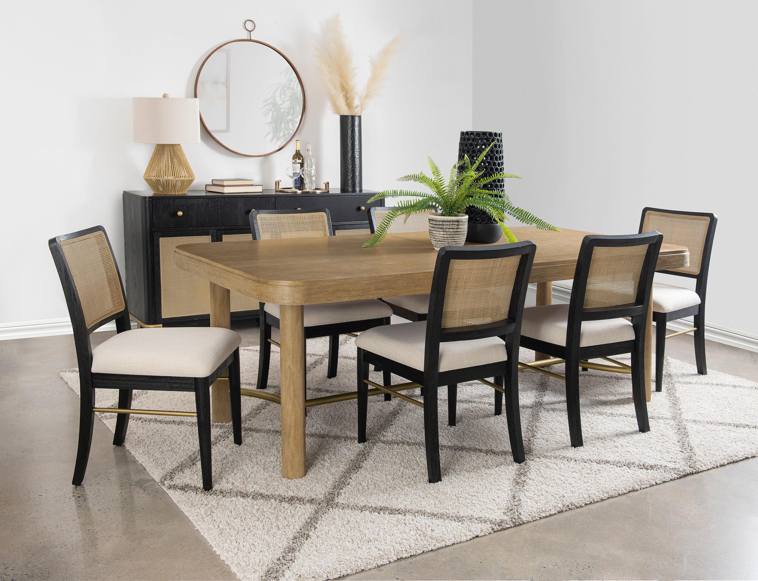 Arini 5-piece Extension Leaf Dining Table Set Black - 108931-S5B