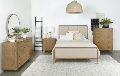 Arini 5-piece Queen Bedroom Set Cream and Sand Wash - 224301QCRM-S5