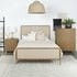 Arini 56-inch California King Panel Bed Cream and Sand Wash - 224301KWCRM
