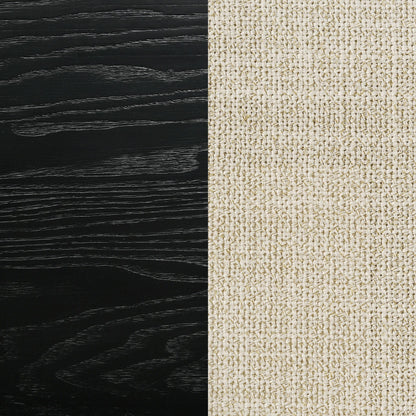 Arini 56-inch Queen Panel Bed Cream and Black - 224331QCRM
