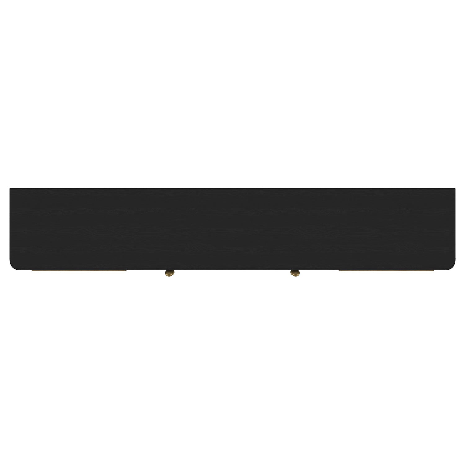 Arini Rattan Cane 2-door TV Stand Media Console Black - 720263