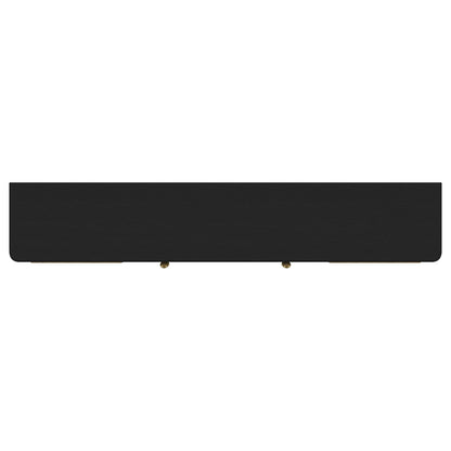 Arini Rattan Cane 2-door TV Stand Media Console Black - 720263