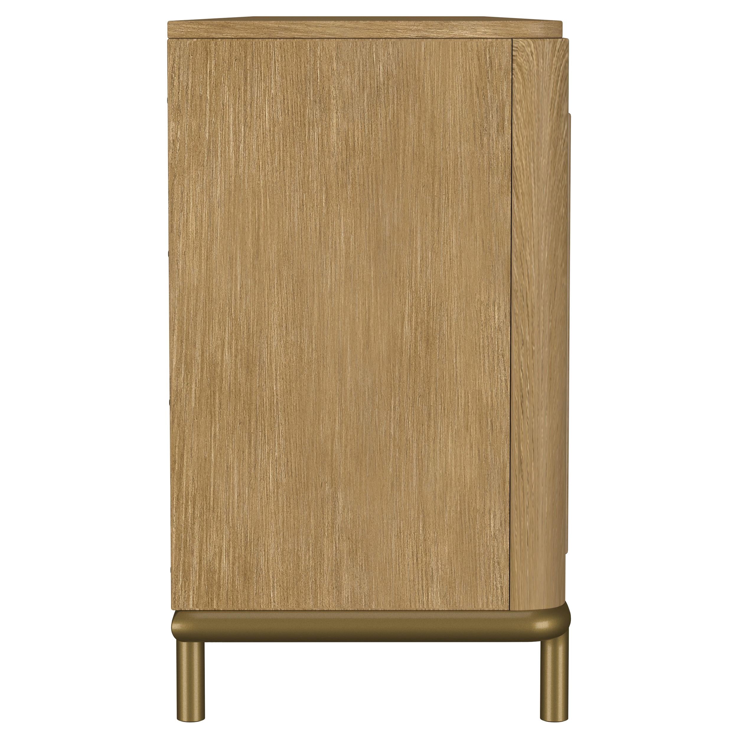 Arini Rattan Cane 2-door TV Stand Media Console Sand Wash - 720253