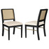 Arini Rattan Cane Dining Side Chair Black - 108932BLK