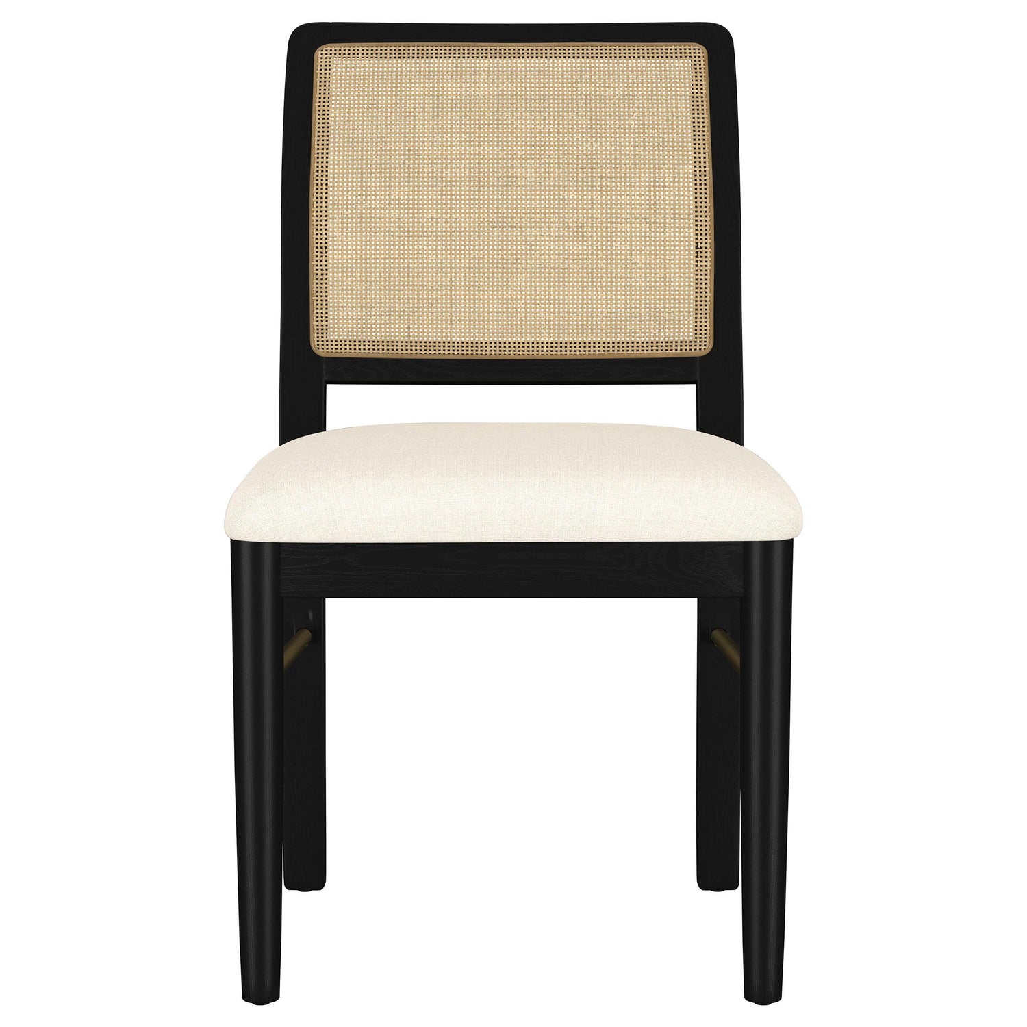 Arini Rattan Cane Dining Side Chair Black - 108932BLK
