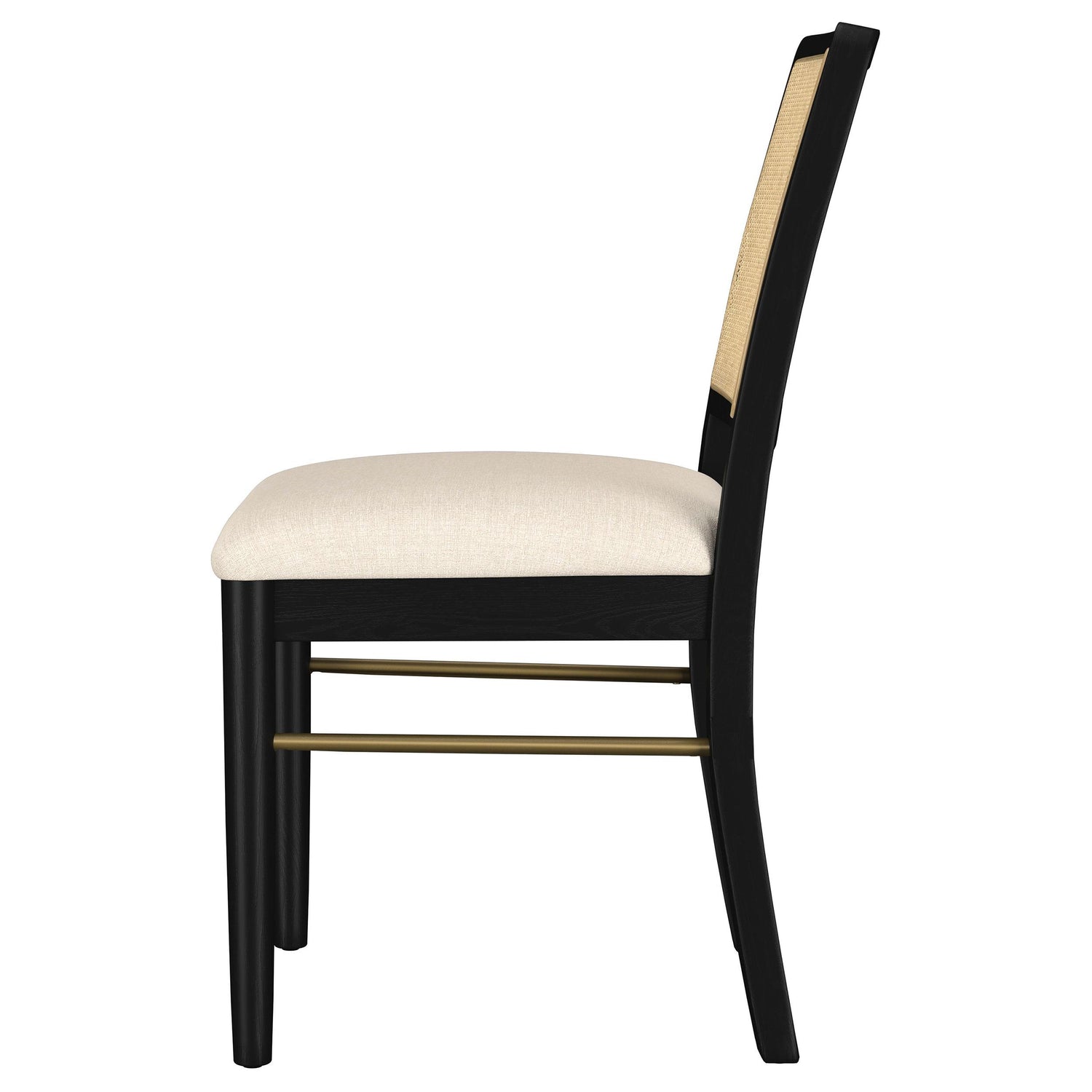 Arini Rattan Cane Dining Side Chair Black - 108932BLK