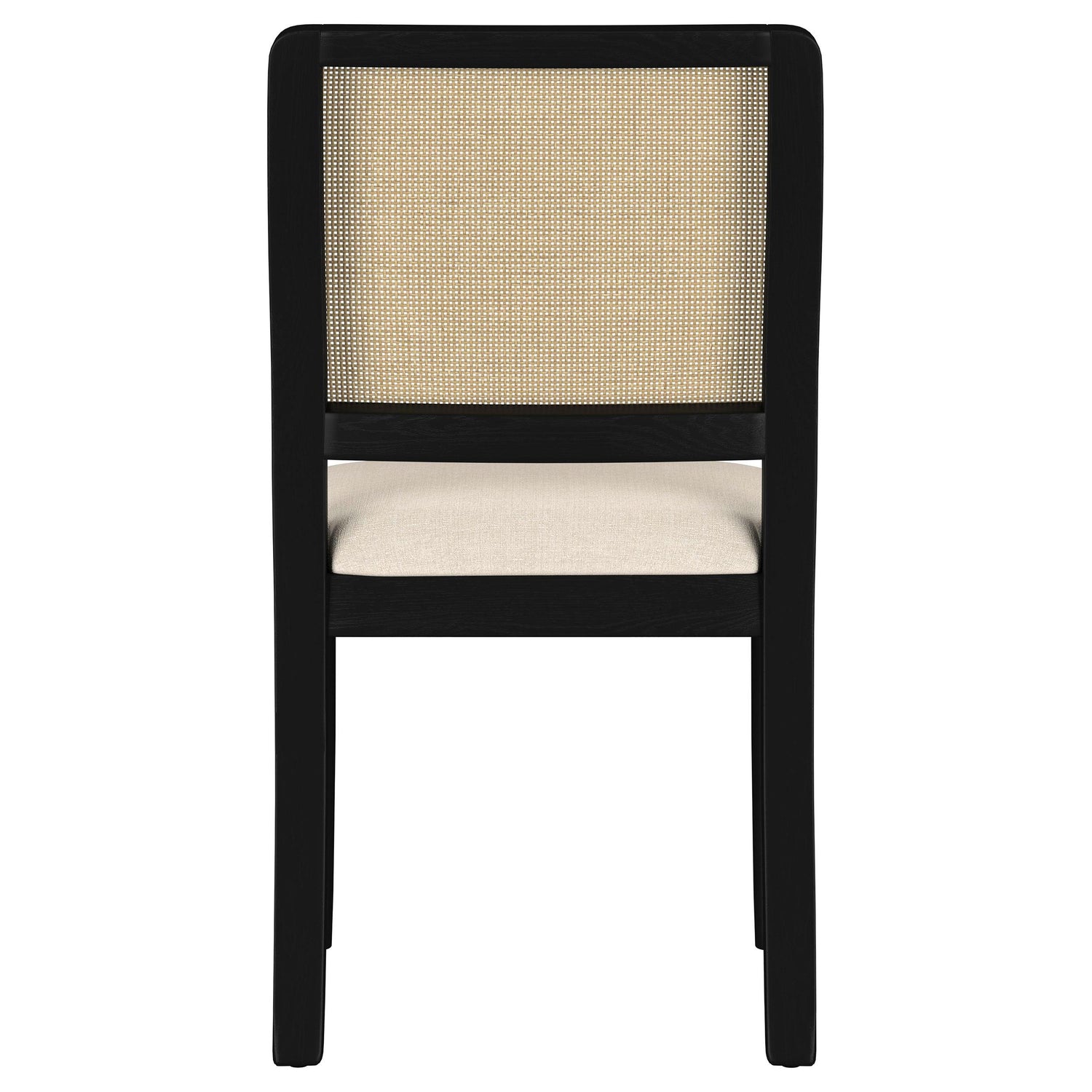 Arini Rattan Cane Dining Side Chair Black - 108932BLK