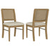 Arini Rattan Cane Dining Side Chair Sand Wash - 108932SWD