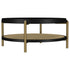 Arini Round Coffee Table With Storage Shelf Black - 706198