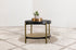 Arini Round End Side Table With Storage Shelf Black - 706197