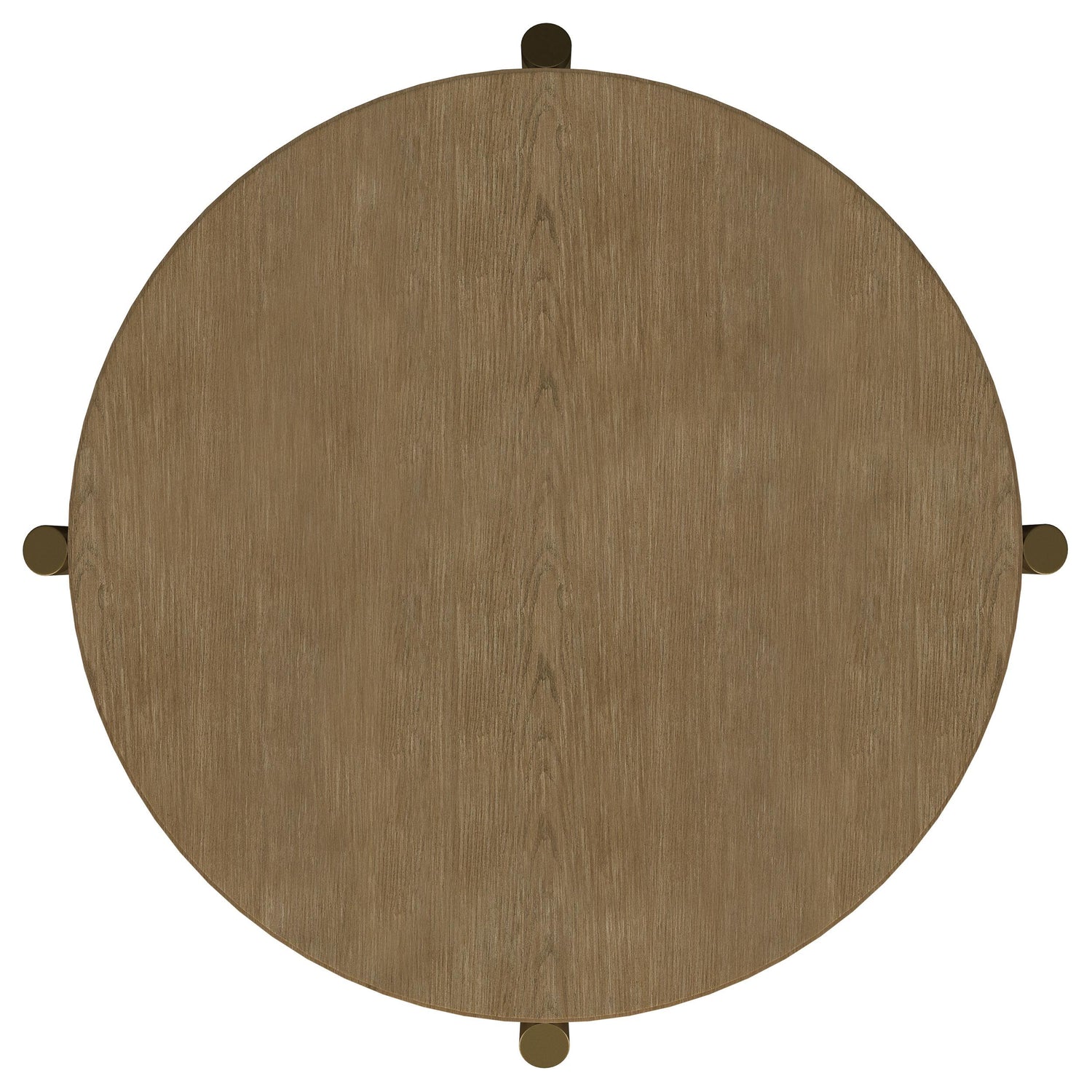Arini Round End Side Table With Storage Shelf Sand Wash - 706187