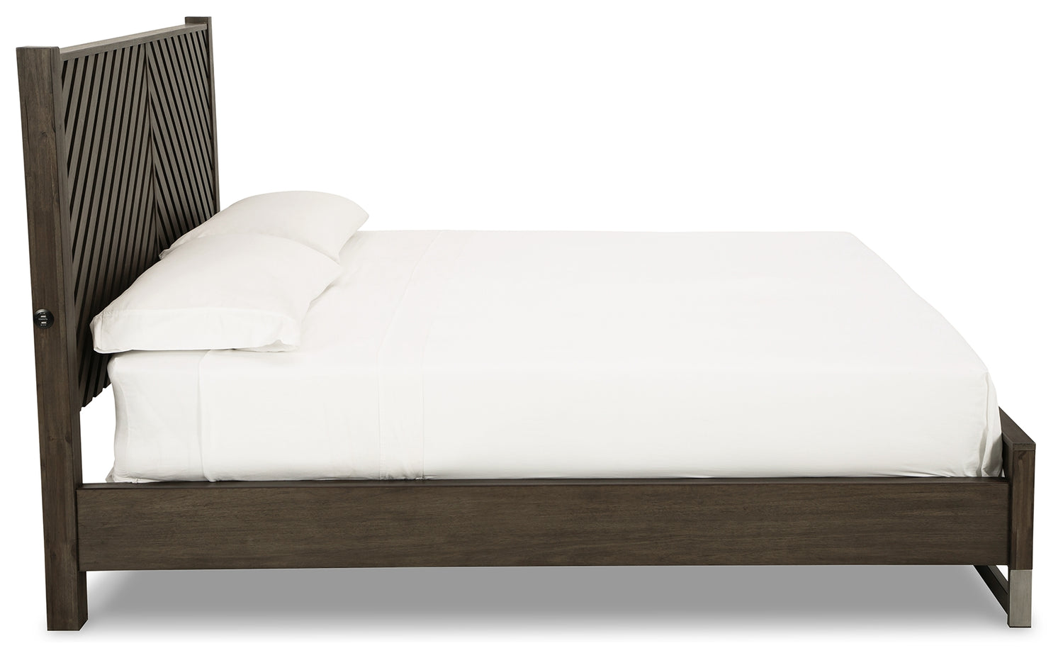 Arkenton Grayish Brown King Panel Bed - B786B4