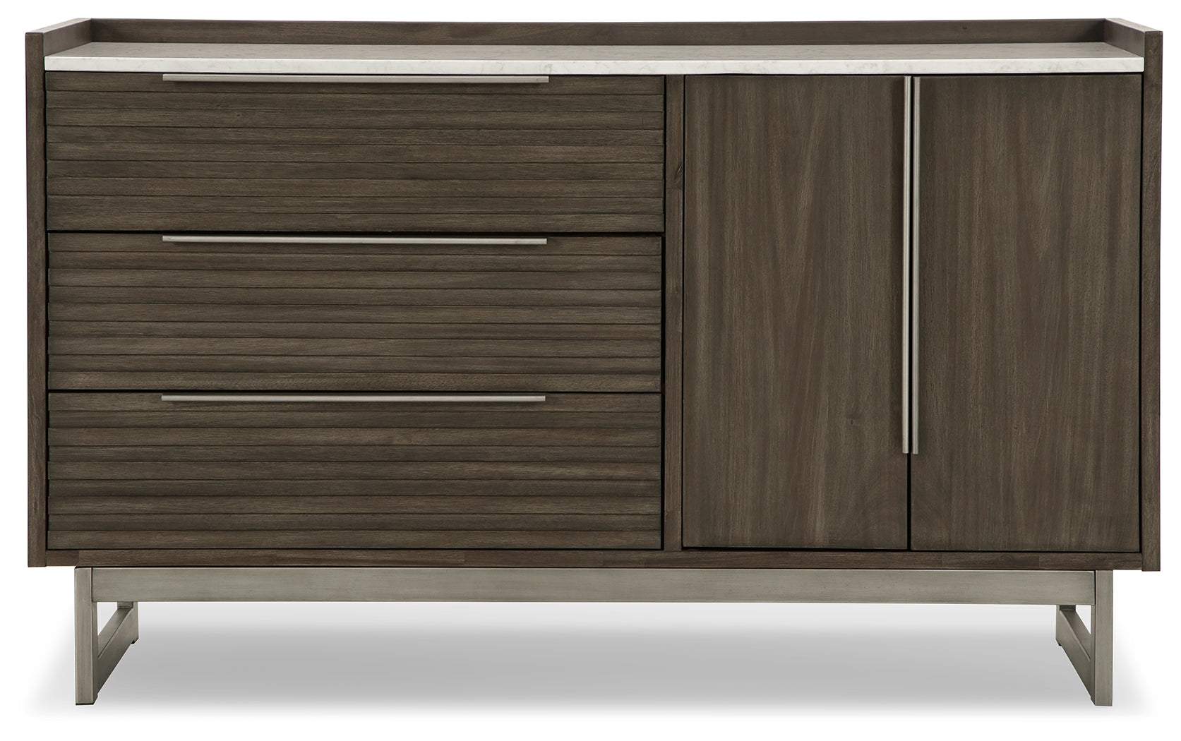 Arkenton Grayish Brown/White Dresser - B786-31
