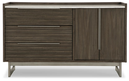 Arkenton Grayish Brown/White Dresser - B786-31