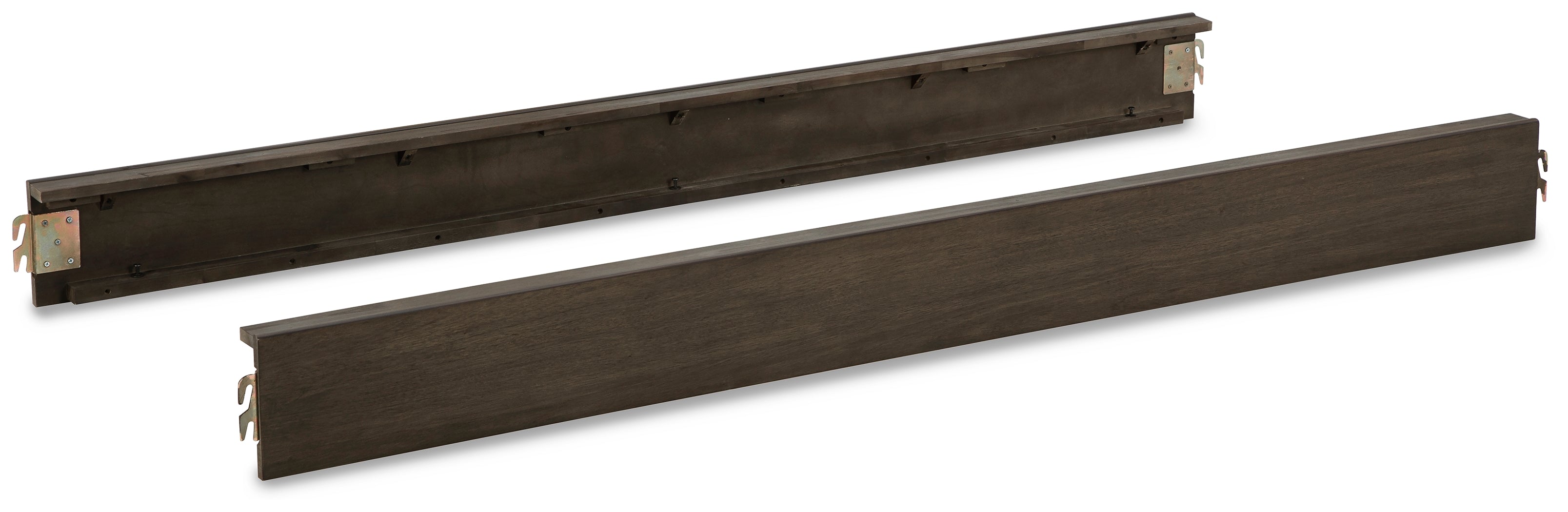Arkenton King Panel Bed with Mirrored Dresser in Grayish Brown from Ashley - Luna Furniture