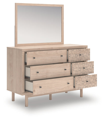 Arloster Full Upholstered Day Bed, Dresser and Mirror - PCB1566B15