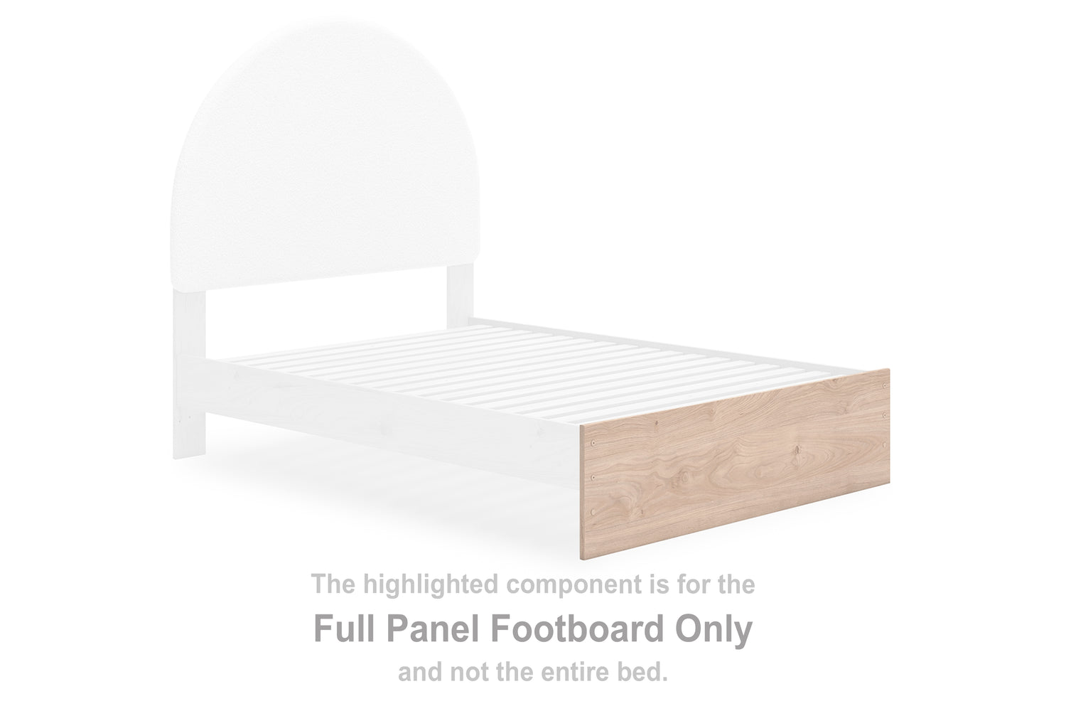 Arloster Tan Full Panel Footboard - PCB1566-84