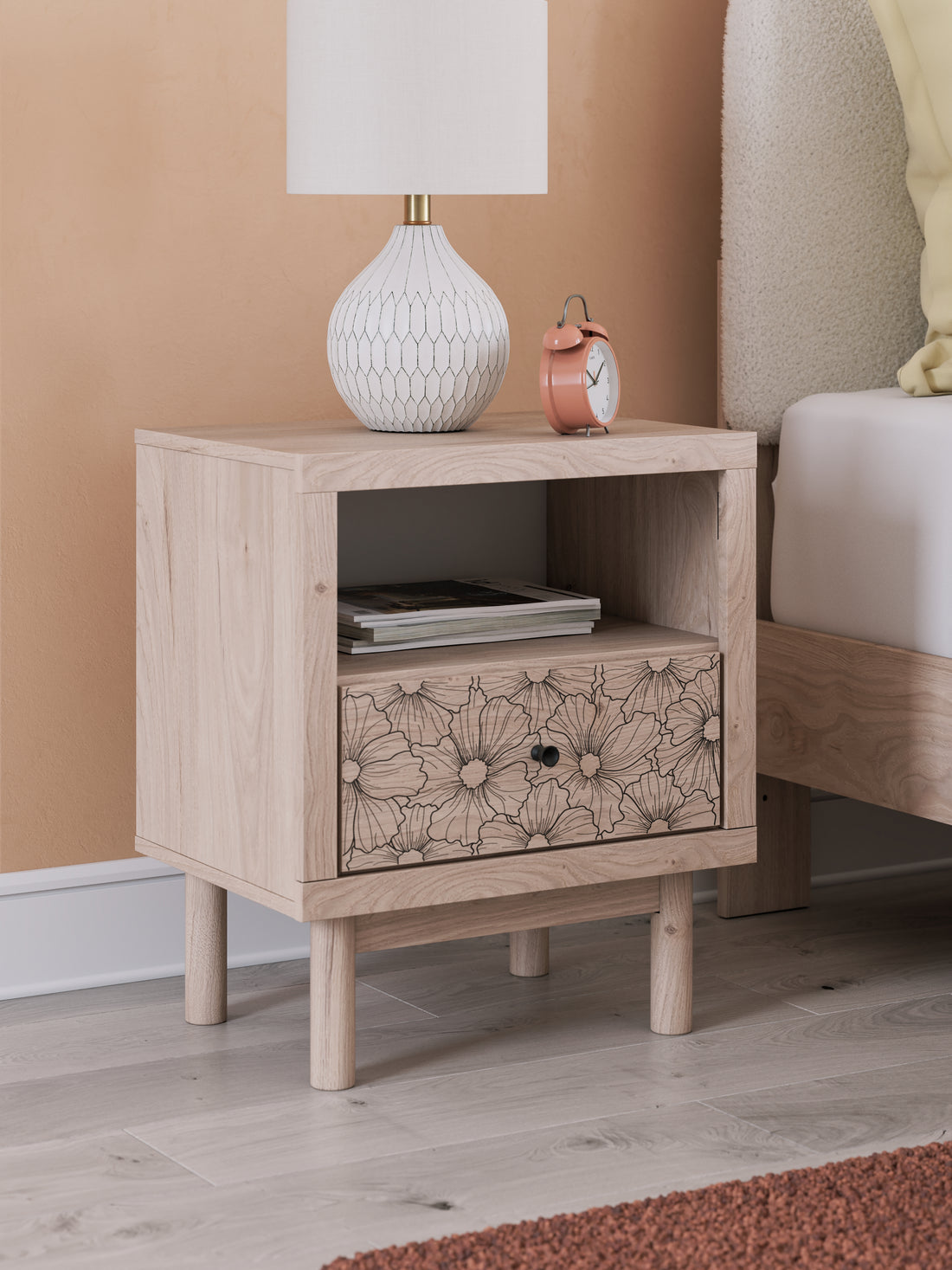 Arloster Tan Nightstand - PCB1566-91