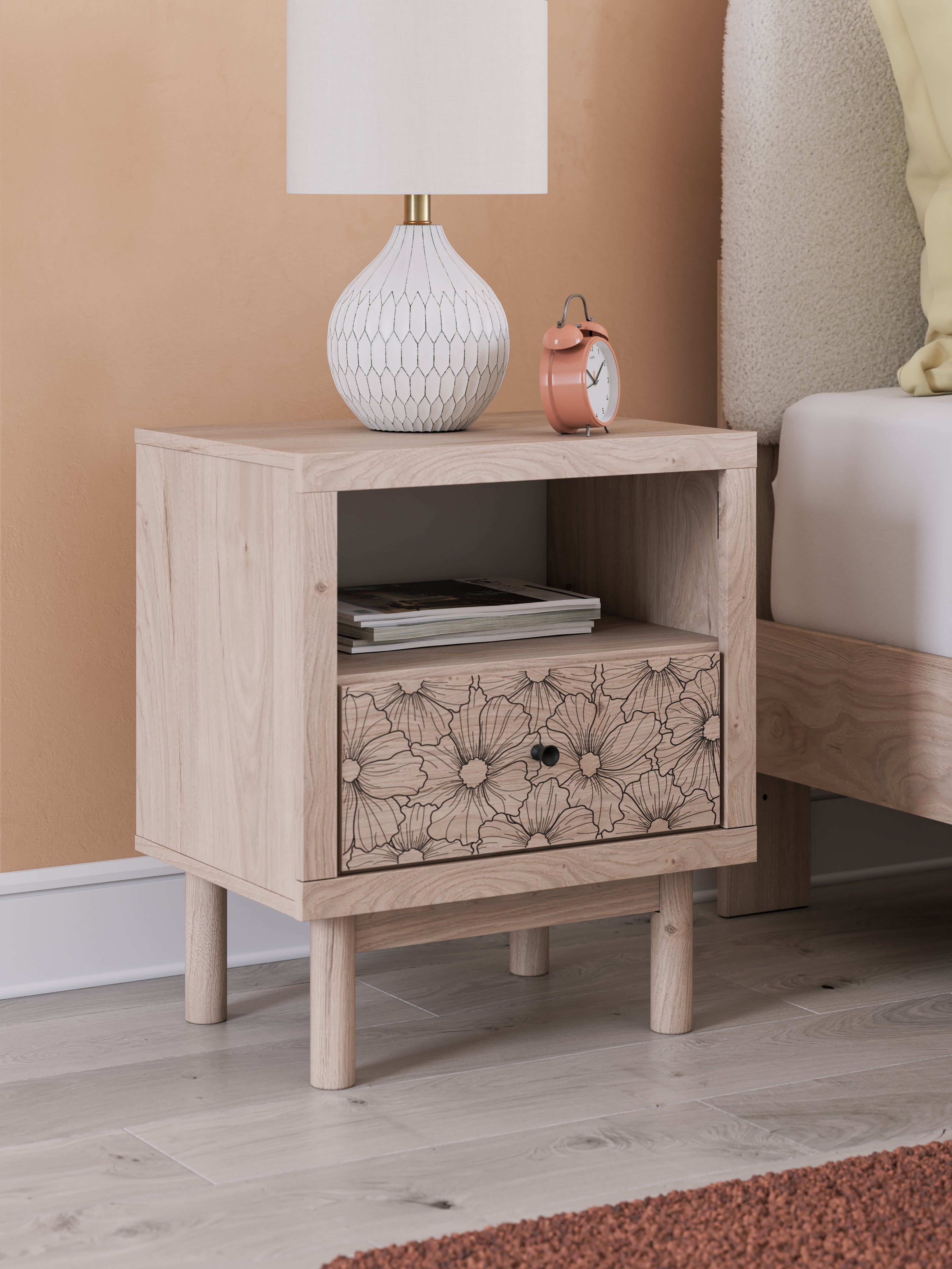 Arloster Tan Nightstand - PCB1566-91